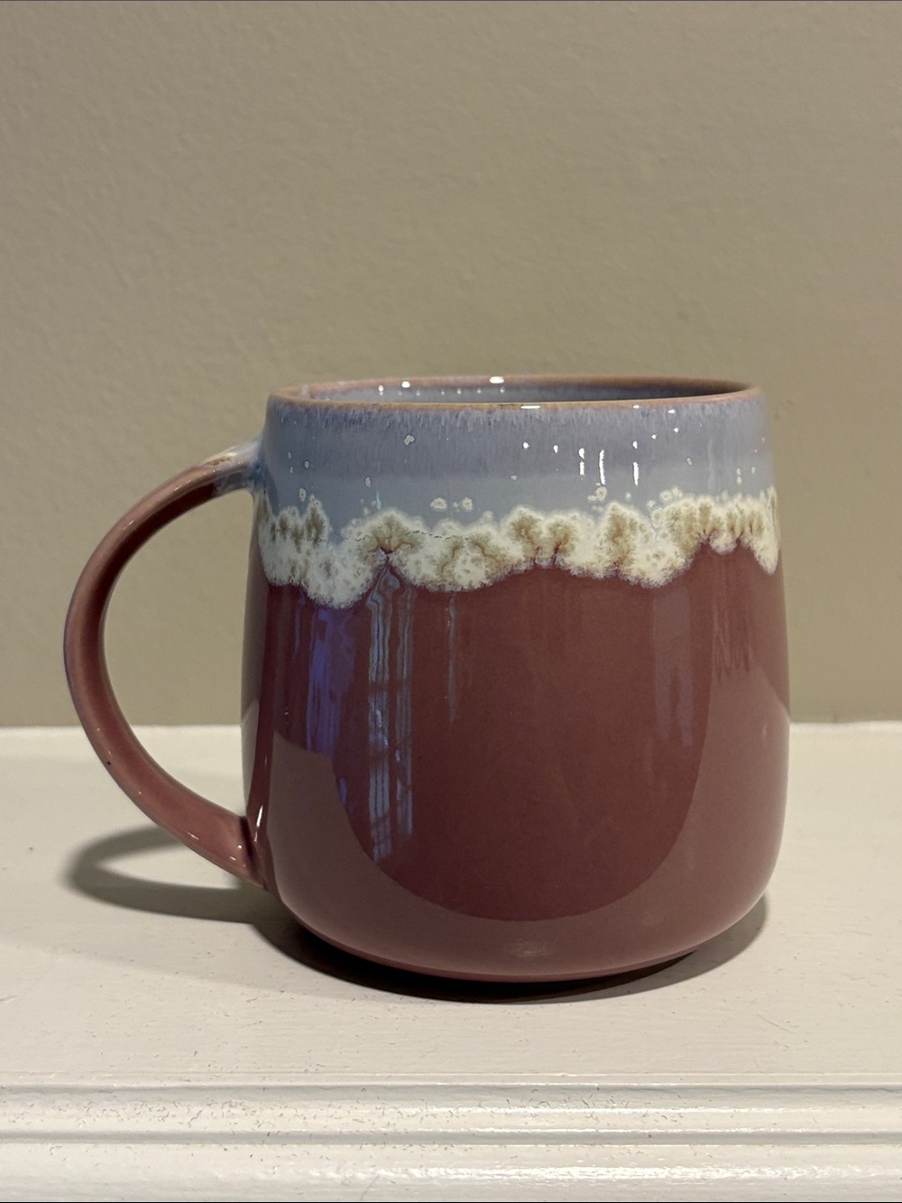 Anthropologie Pink Lilac Artisan-Inspired Calloway Glazed Stoneware Mug